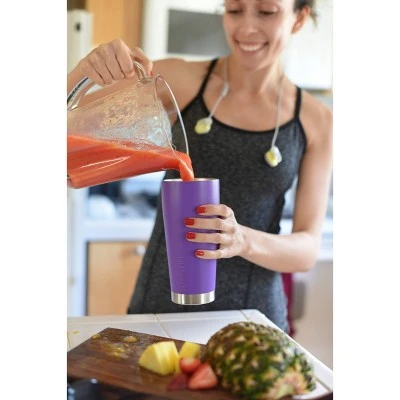 FIFTY/FIFTY 20oz Stainless Steel Vacuum Insulated Tumbler Slate Gray 5 FIFTY/FIFTY 20oz Stainless Steel Vacuum Insulated Tumbler Slate Gray - Image 3