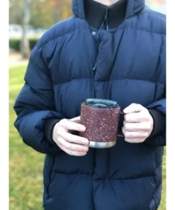 FIFTY/FIFTY 15oz Camp Mug with Slide Lid White/Slate Speckled -Water Bottles Shop unnamed file 718