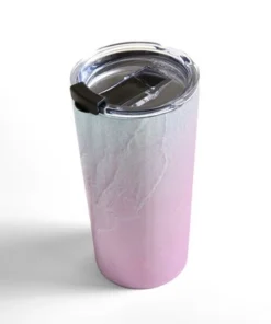 Society6 Gale Switzer Seashore Violet Mist 20 oz Stainless Steel Travel Mug - Deny Designs