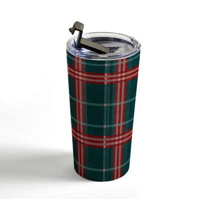 Society6 Emanuela Carratoni Tartan Theme Travel Mug 20 oz Stainless Steel Travel Mug - Deny Designs 4 Society6 Emanuela Carratoni Tartan Theme Travel Mug 20 oz Stainless Steel Travel Mug - Deny Designs - Image 2