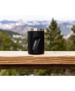 EcoVessel 12oz Transit Insulated Stainless Steel Coffee and Camping Mug - Black