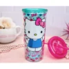 Silver Buffalo Hello Kitty Bows and Hearts Carnival Cup with Lid and Straw | Holds 20 Ounces -Water Bottles Shop unnamed file 825