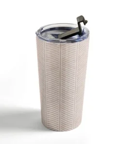 Society6 Little Arrow Design Co Organic Chevron in Rose 20 oz Stainless Steel Travel Mug - Deny Designs -Water Bottles Shop unnamed file 858