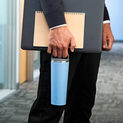 Zojirushi 11oz Stainless Steel Tumbler SX-JA30AM - Fog Blue 5 Zojirushi 11oz Stainless Steel Tumbler SX-JA30AM - Fog Blue - Image 3