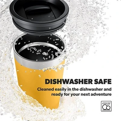 Dometic TMBR32 Thermo 11 Ounce Stainless Steel Non Skid Dishwasher Safe Vacuum Sealed Compact Tumbler Cup with Double Wall Insulation, Glow 5 Dometic TMBR32 Thermo 11 Ounce Stainless Steel Non Skid Dishwasher Safe Vacuum Sealed Compact Tumbler Cup with Double Wall Insulation, Glow - Image 3