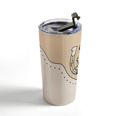 Society6 Allie Falcon Good Fortune Gal Neutral 20 oz Stainless Steel Travel Mug - Deny Designs 5 Society6 Allie Falcon Good Fortune Gal Neutral 20 oz Stainless Steel Travel Mug - Deny Designs - Image 3