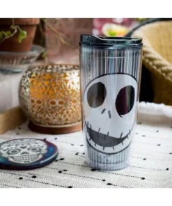The Nightmare Before Christmas Silver Buffalo Nightmare Before Christmas Jack Face 20oz Double Wall Travel Tumbler -Water Bottles Shop unnamed file 954