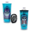 Toynk Silver Buffalo Disney Nightmare Before Christmas Sugar Skulls Plastic Travel Tumbler with Lid -Water Bottles Shop unnamed file 956