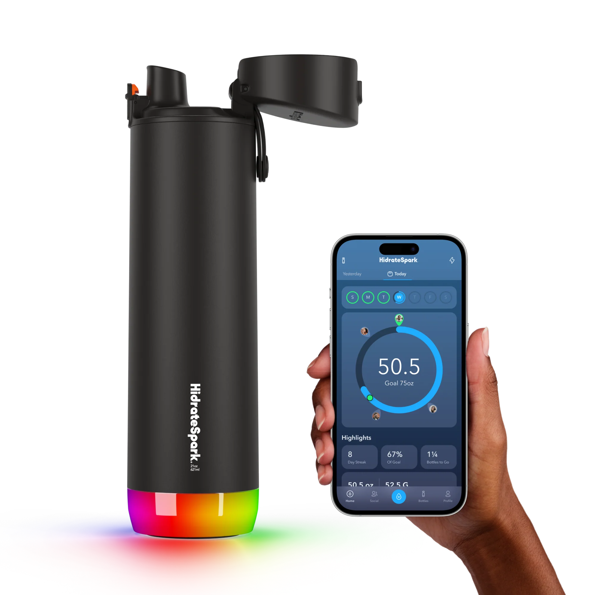 Water Bottles Shop -Water Bottles Shop 21oz PRO Black Chug 1 Imperial